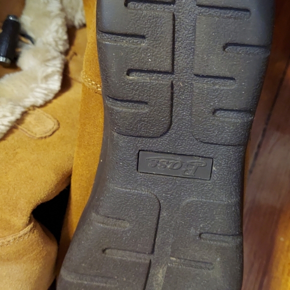 Bass "Grove" Women's Shearling style Suede Boots-8M-Chestnut - Picture 9 of 10